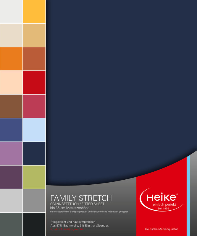 Heike Superior Softness 230 g/m² napenjalna rjuha- temno modra