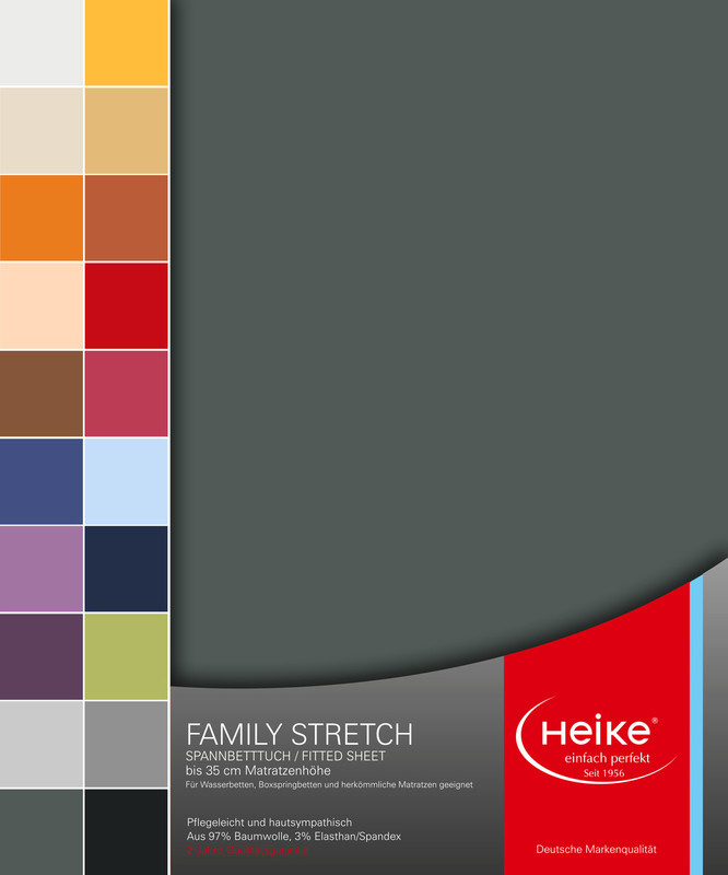 Heike Superior Softness 230 g/m² napenjalna rjuha - temno siva
